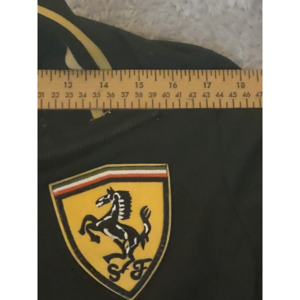 Ferrari Track Jacket US Men's Large Chinese Size XXL Athletic Black Gold - Picture 7 of 9